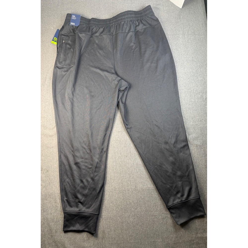 DSG Mens 2XL‎ Black Training Jogger Athletic Fit Pants Elastic Waist